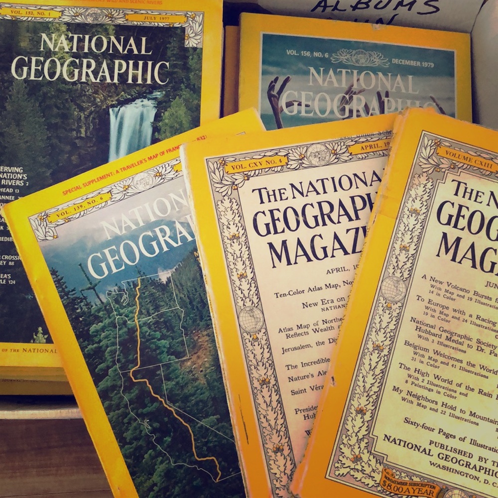 Vintage National Geographic Magazine- Lot